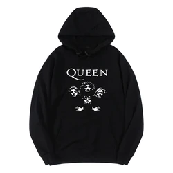 Muzyka legendarna zespół rockowy bluzy z kapturem królowa mężczyzn kobieta Streetwear bluzy swetry w stylu Harajuku dresy Unisex odzież