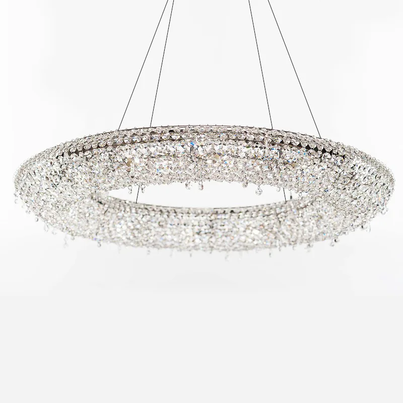 

Simple light luxury crystal chandelier personalized combination restaurant living room luxury atmosphere villa high-end lamps