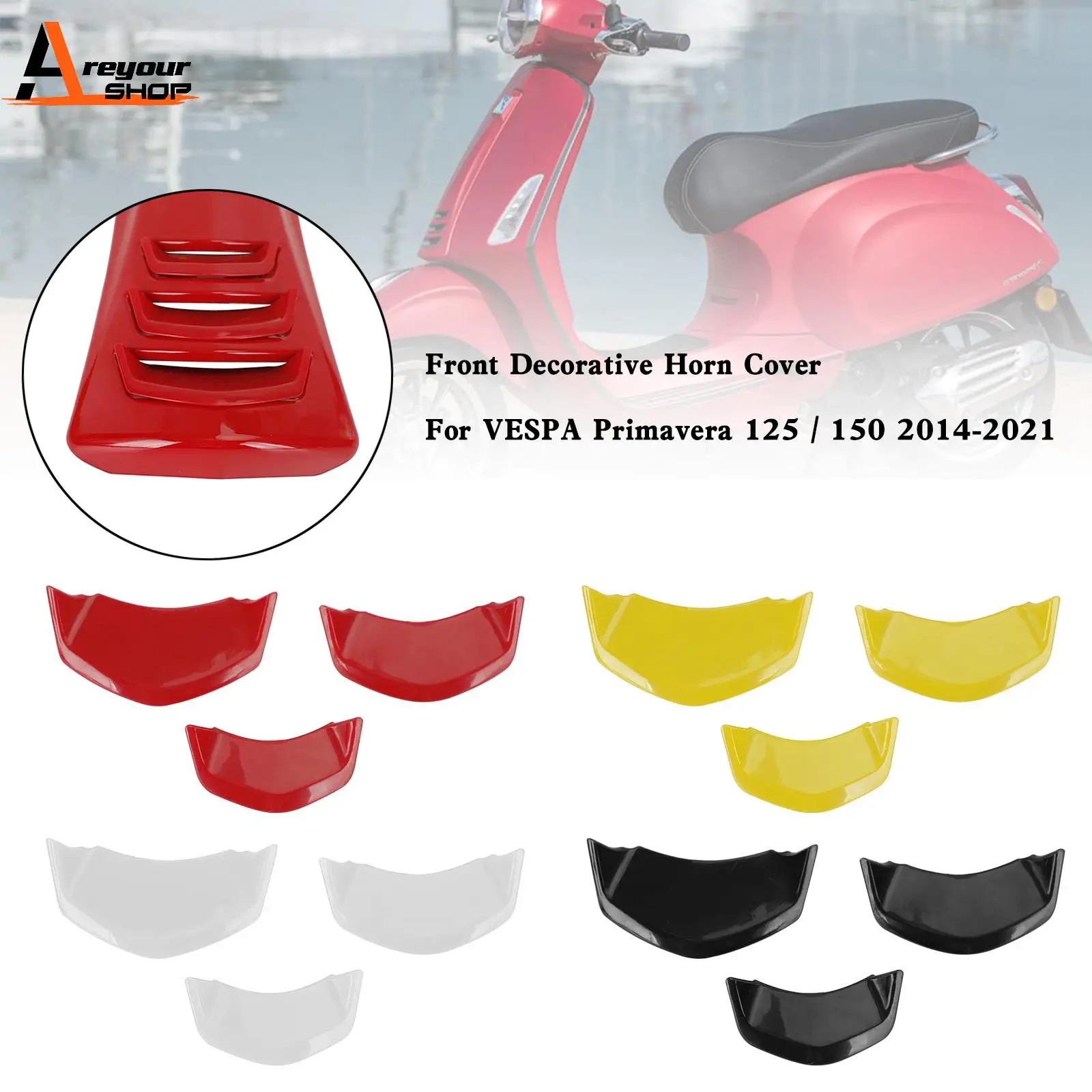 

Areyourshop Front Decorative Horn Cover For VESPA Sprint Primavera 125/150 2014-2021 Motorcycle Accessories