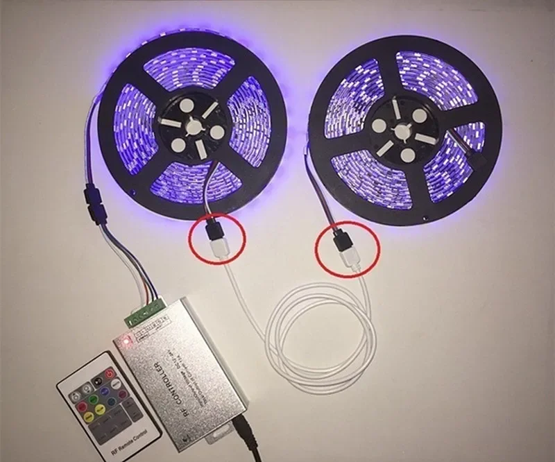 4-PIN RGB LED Verlängerungskabel 4-Pin LED-Verbinder Draht 1M 2M 5M 30cm für SMD 5050 3528 RGB LED-Streifen – Detail 9