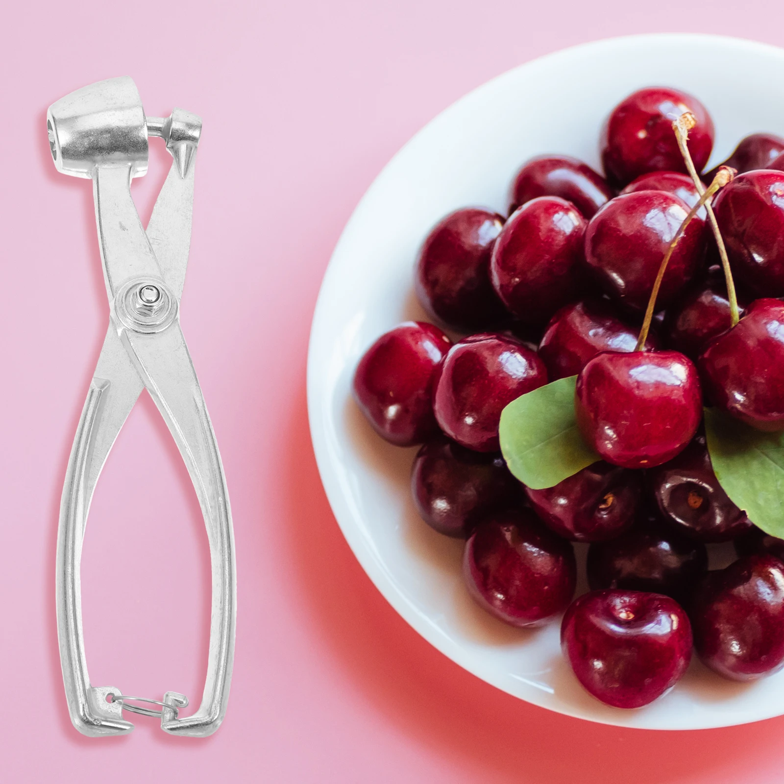 

Professional Cherry Pitter Wear-Resistant Olive Pitter Reusable Metal Red Date Corer Compact Kitchen Accessory Easy to Use