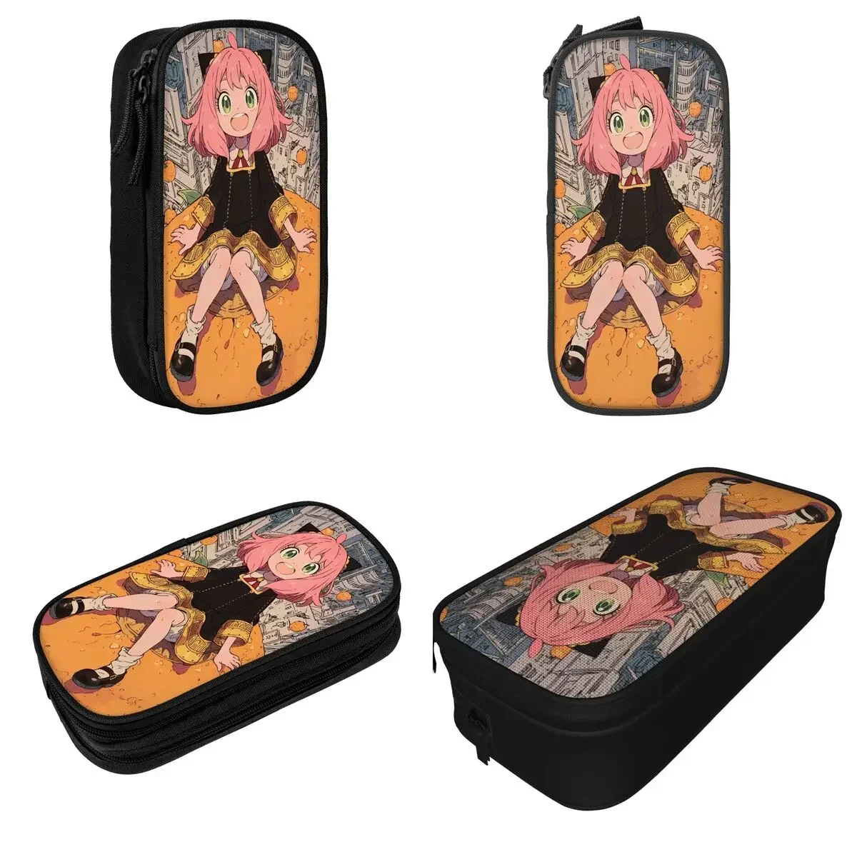 

Kawaii Anya Spy X Family Pencil Case Kawaii Anime Comic Pen Box Bags Kids Big Capacity School Supplies Gift Pencilcases