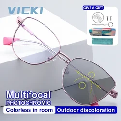 VICKI Specially Designed Butterfly Fashion Frame Women's Glasses Can Be Customized Prescription Multi-focus Glasses PFD3032