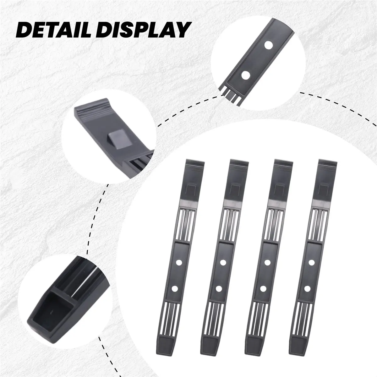 @@HUND-2 Pair Hard Drive Rails Chassis Cage Accessories Drive Bay Slider Plastic Rails for 3.5 to 5.25 Hard Drive Tray
