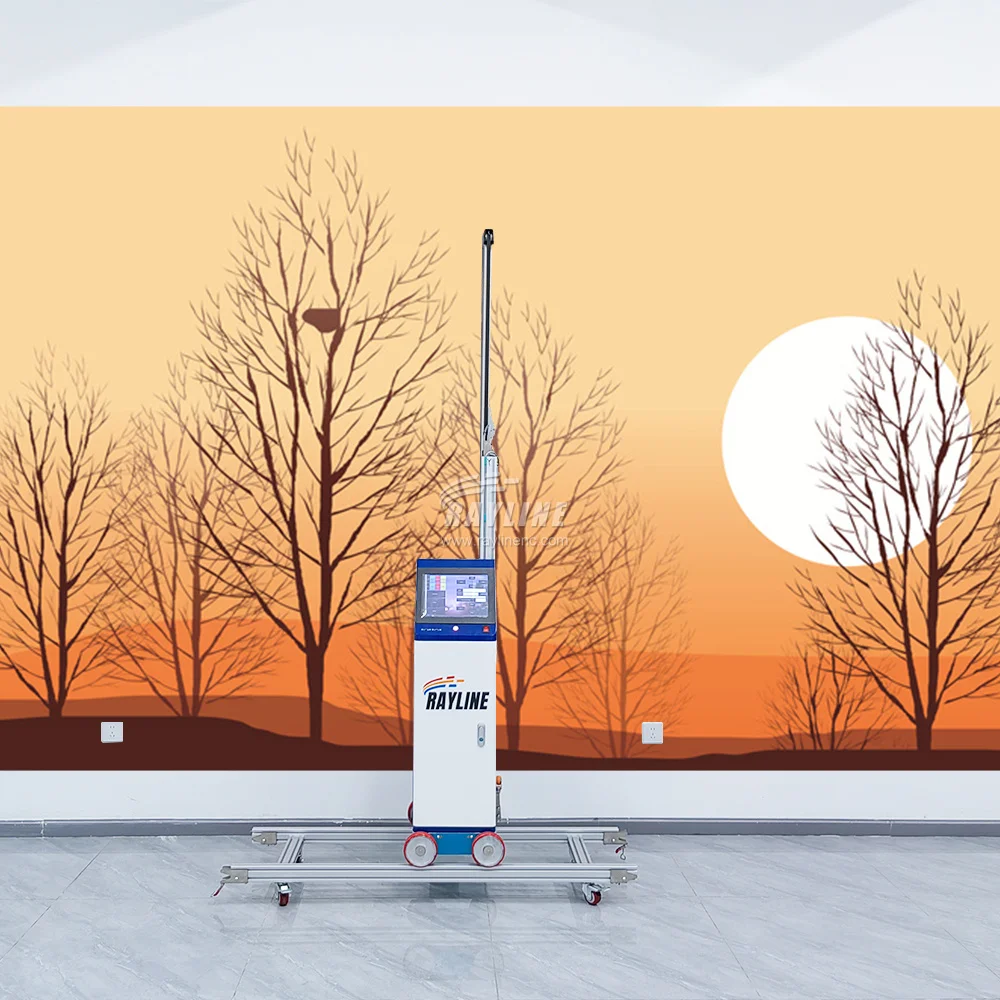 The Best AI 4K UV Ink Vertical Wall Direct Inkjet Printer Glass/Wood/Ceramic/Metal Art Printing Machines UPS Battery 9600 DPI