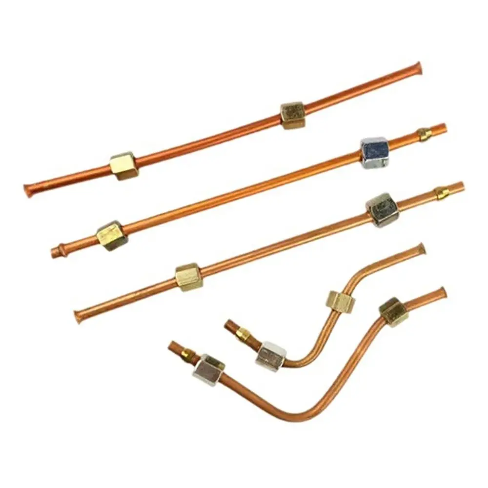 1Pcs Aluminum Copper-plated Air Compressor Exhaust Tube 200/400/600/800mm Bendable Pressure Relief Valve Tube Air Line Hose view 5