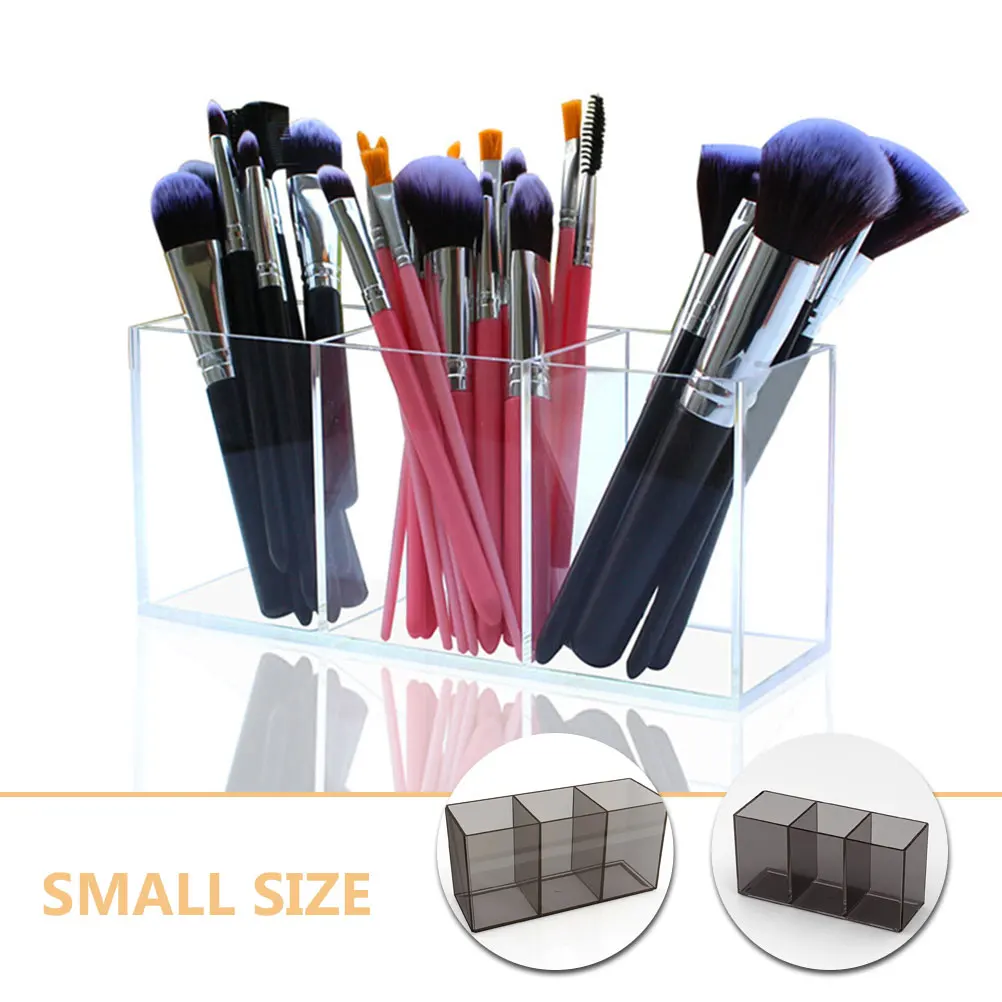 

2 Pcs Pen Storage Box Acrylic Desk Organizer Makeup Brush Container Cosmetics Lipstick Student Cup Pencil Holder Large Capacity