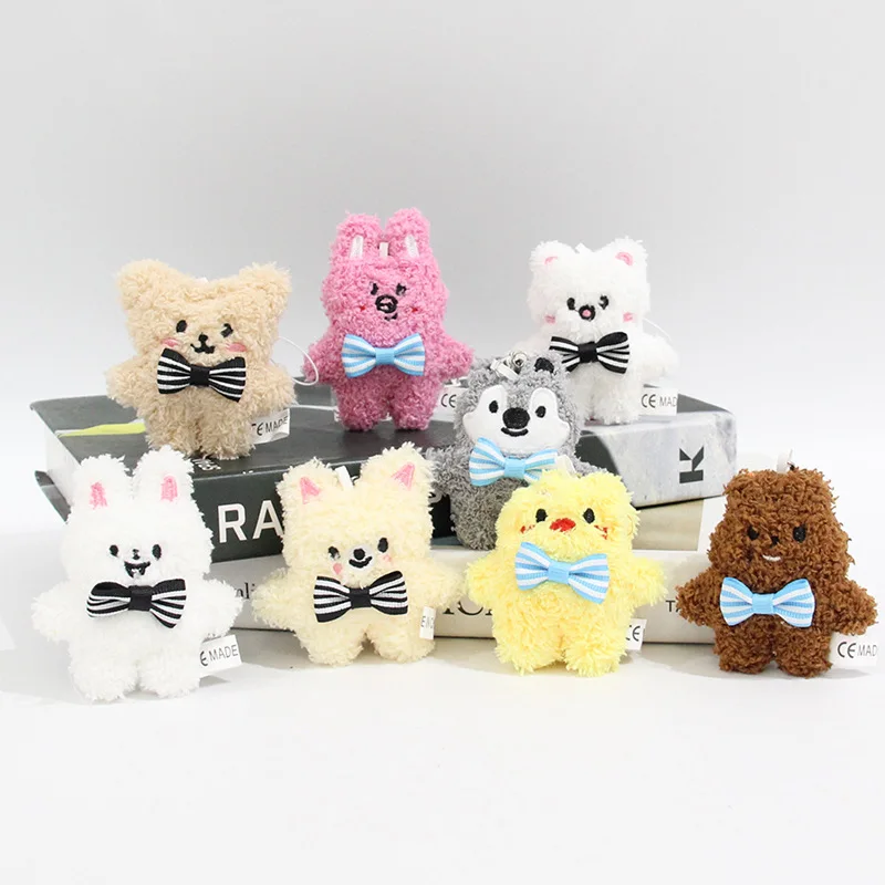 New SKZOO Stray Kids Plush Doll Keychain Cute Cartoon Mini Doll Small Pendant Bag Fashion Pendant Children's Festival Gift