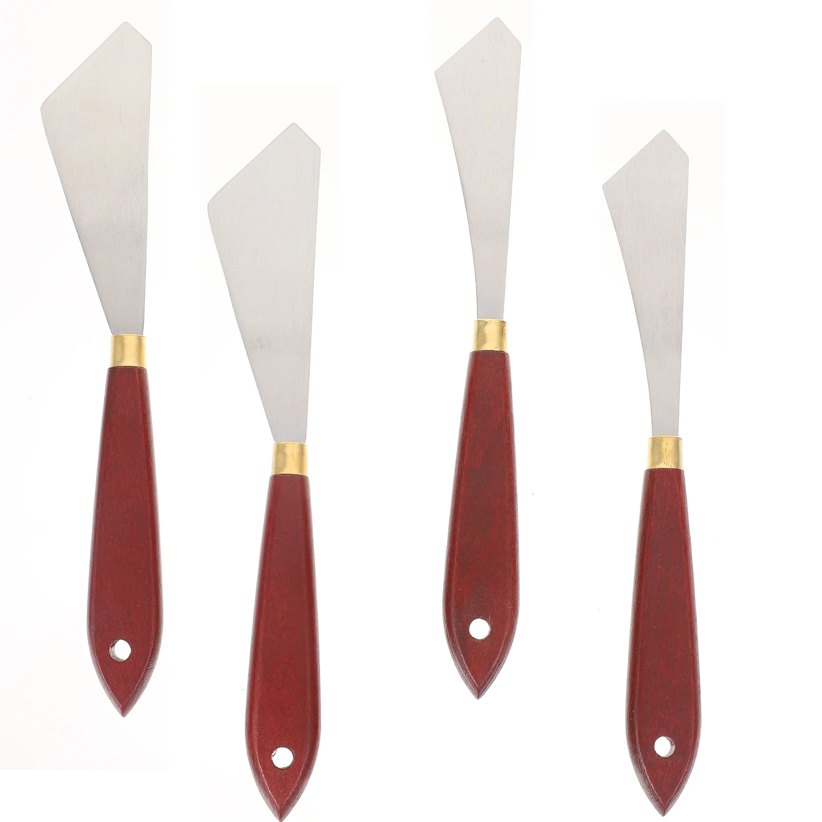 Painting Spatula Tools Shaped Oil Knife Color Stirring Shovels Practical Spatulas Wood Mixing