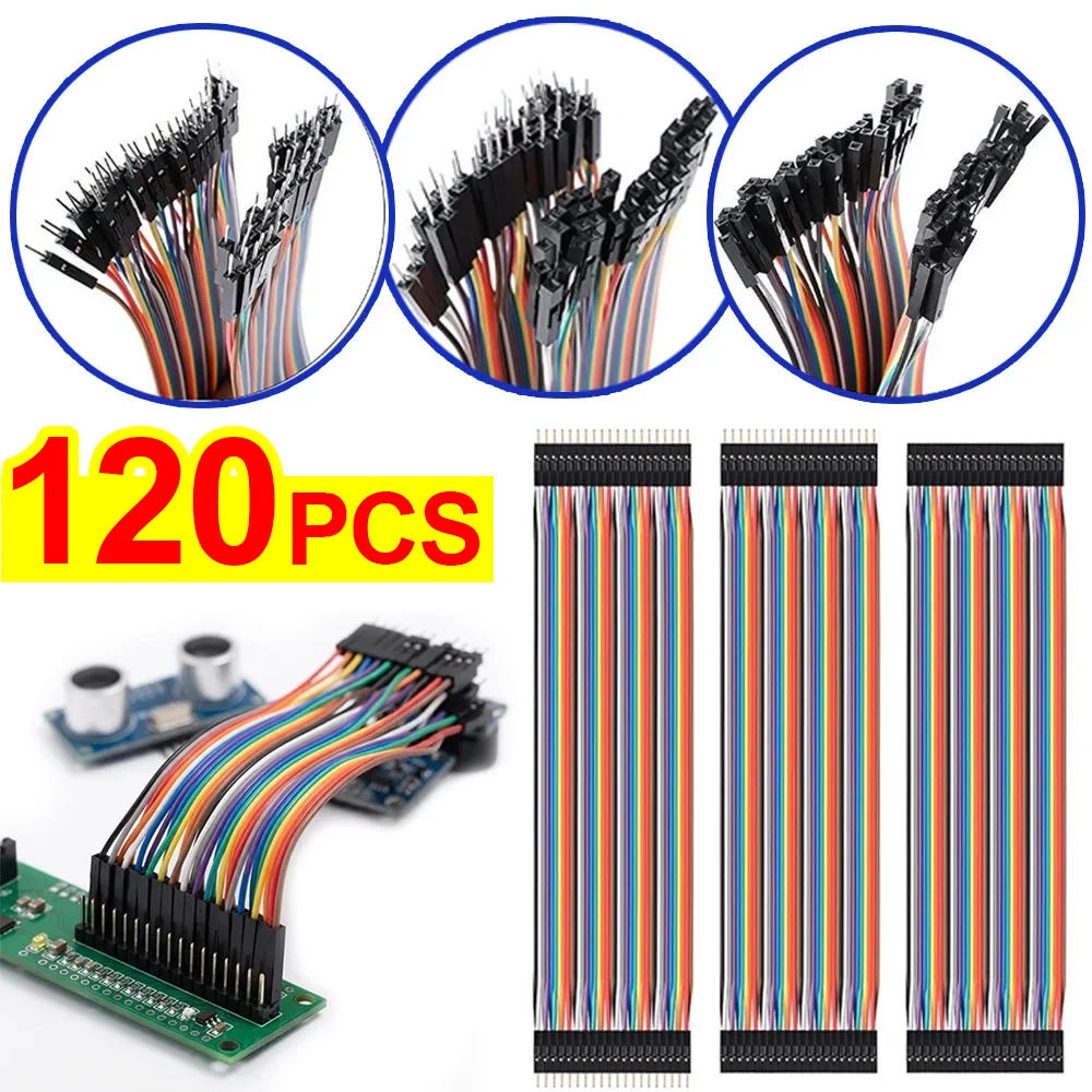 15cm Dupont Wire Ribbon Cables Kit Breadboard Jumper Ribbon Cables 40Pin Male To Male Female To Female Male To Female DIY