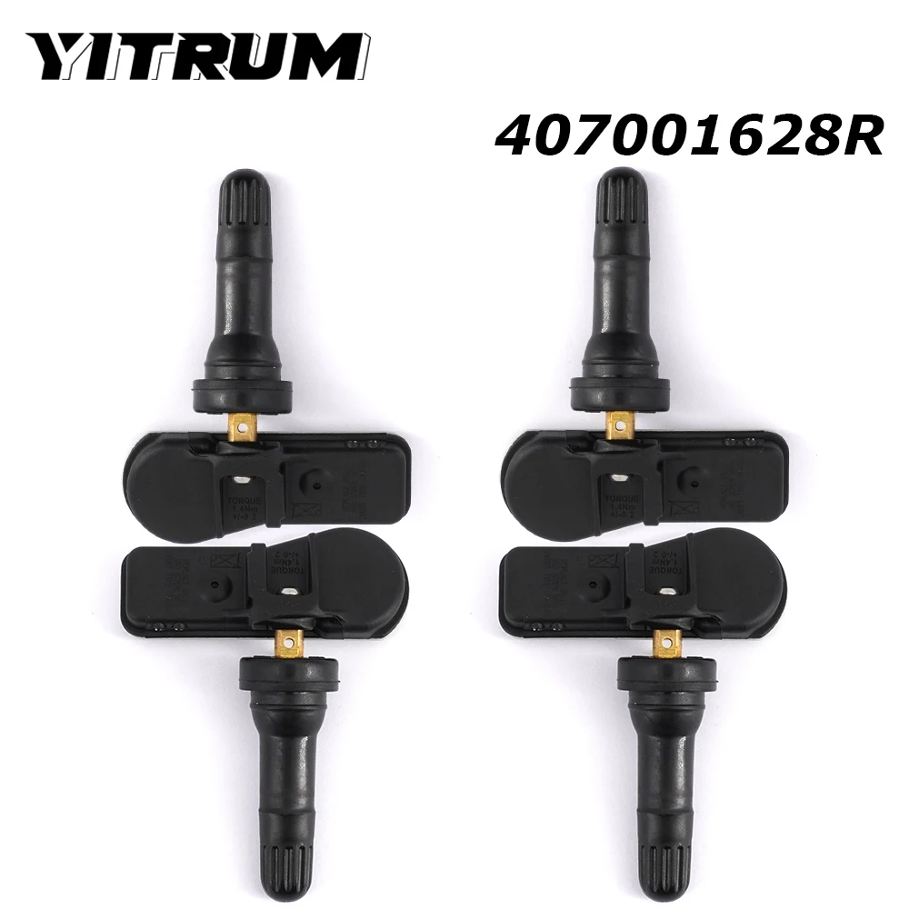 

YITRUM 407001628R For Smart Forfour Renault Wind Trafic Koleos Kangoo Opel Vivaro Dacia Fiat Lada TPMS Tire Pressure Sensor 4PCS