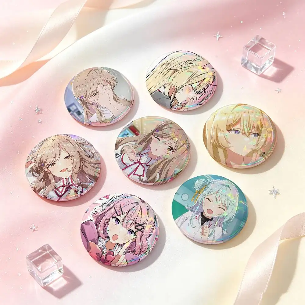 Muri Janakatta Anime Badges Button Round Creative Pin Brooch Badge Bag Decor Accessories Fans Collect Friends Gifts