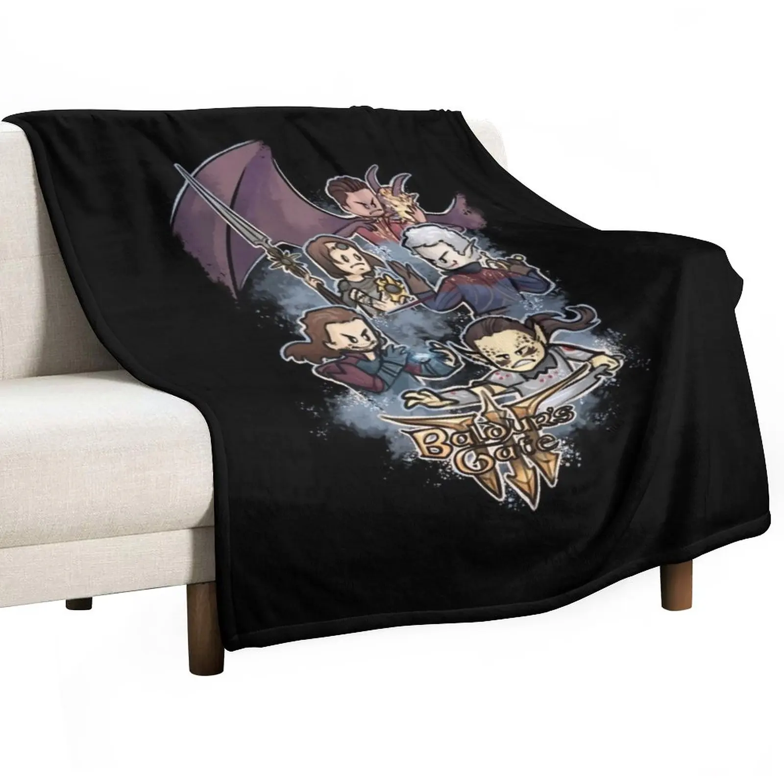 Baldur's gate 3 Throw Blanket Picnic Thin Soft Big Blankets