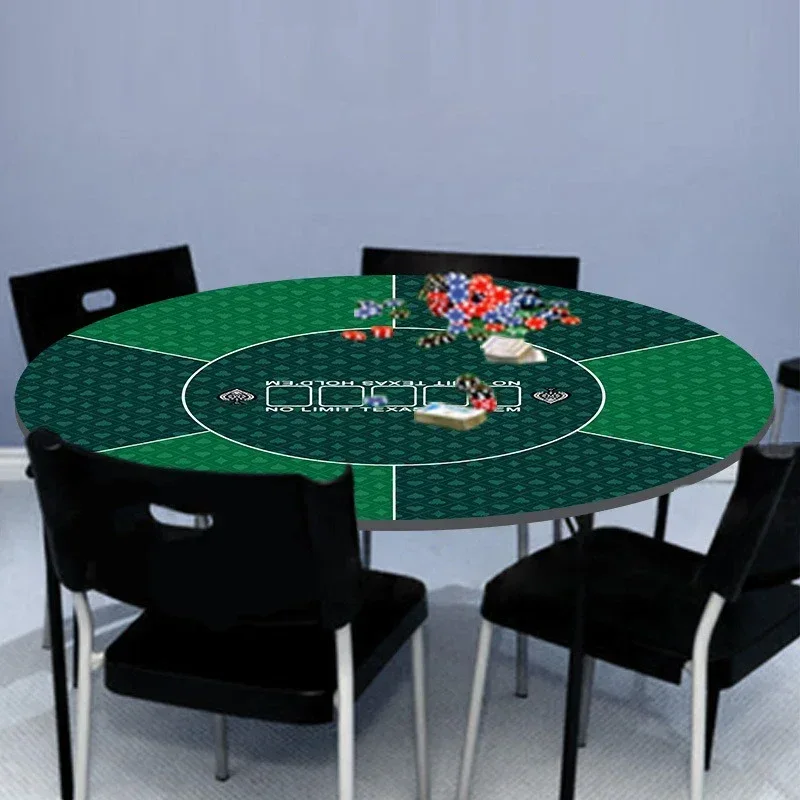 60-センチメートルテキサスホールデムラウンドポーカーゲームマットカジノ珪藻泥ゲームマットパーティーエンターテイメントアクセサリー