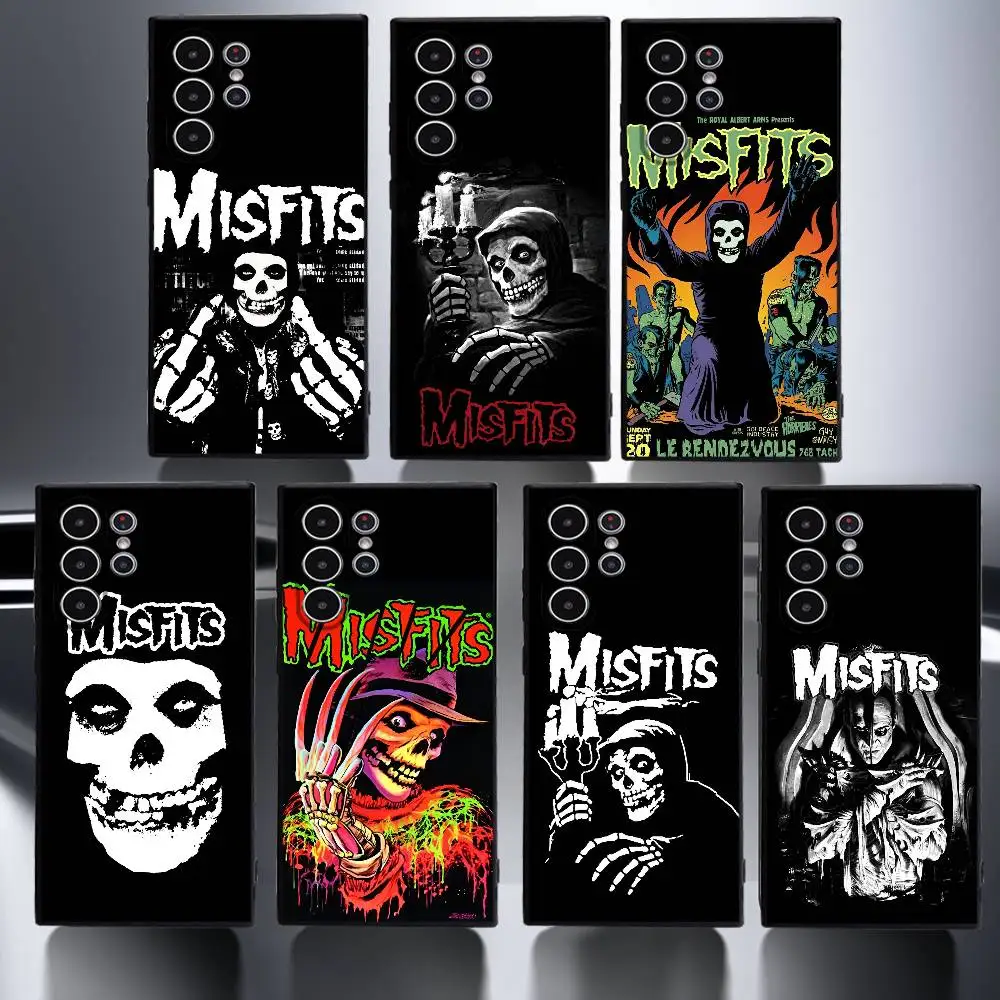 Bank M-Misfits Phone Case for Samsung Galaxy S25 S24 S23 S22 S21 S20 Ultra Plus Shockproof Frosted Soft Cover Funda