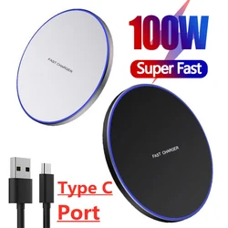 2024 New 100W  Wireless Charger for iPhone 15 14 13 X XR XS Max 8 for Samsung S10 S20 Note10 20 Xiaomi Huawei Phone