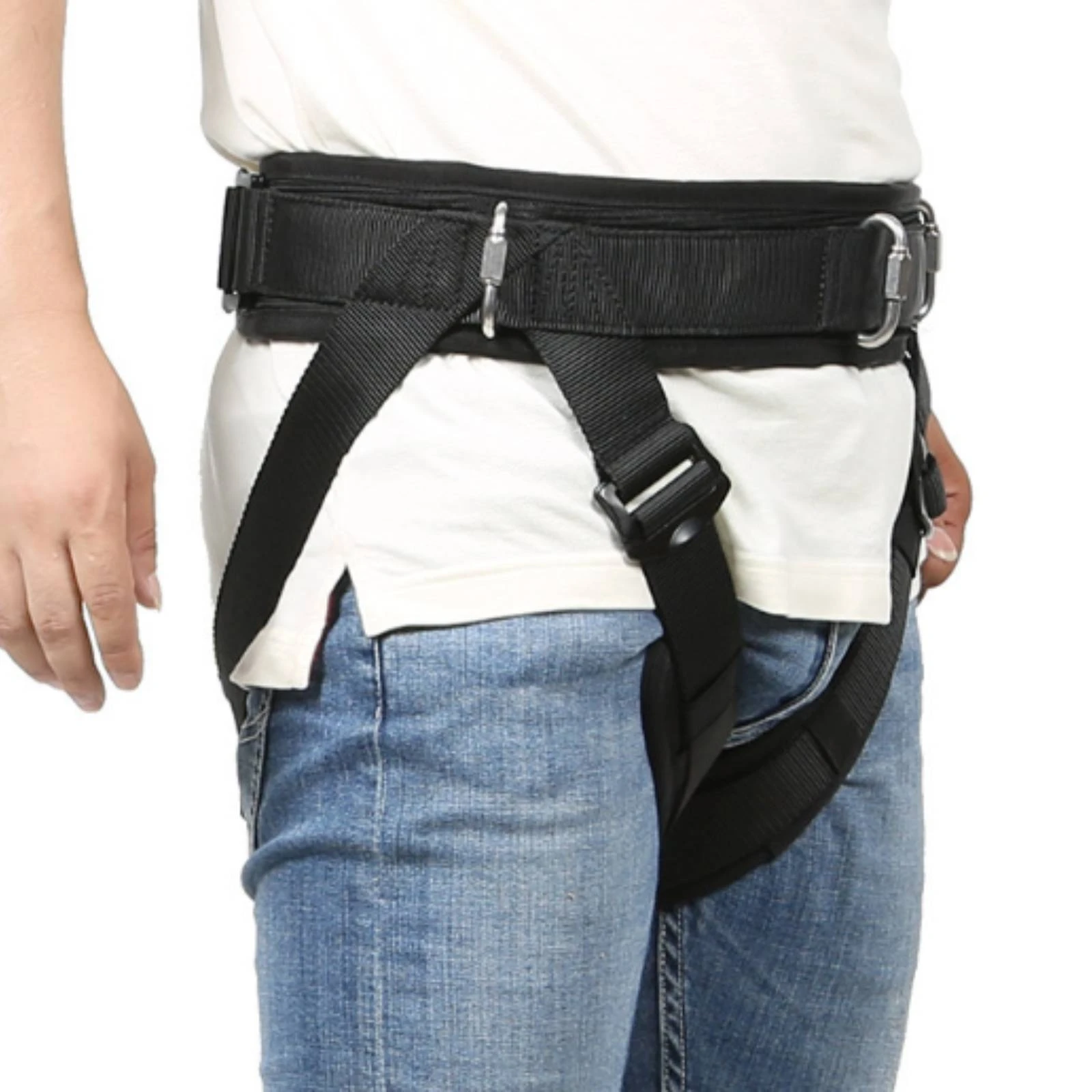 half-body-suspended-harness-adjustable-straps-half-body-harness-safety-gear-mesh-padding-outdoor-equipment-padded