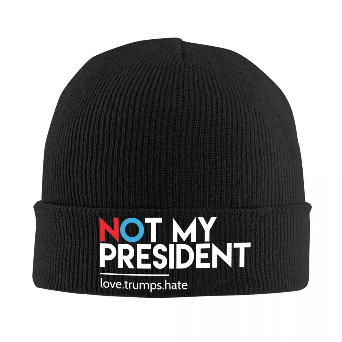 Not My President Knitted Caps for Women Men Beanie Winter Hat Acrylic Warm Caps