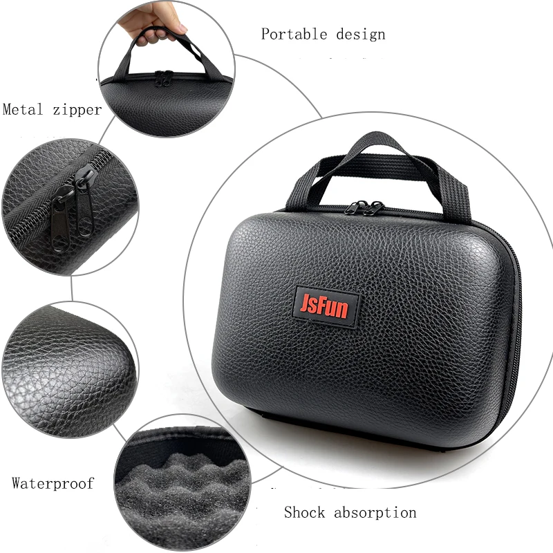 S/M/L Spinning Fishing Bag PU Case Cover Fishing Reel Bag Shockproof Waterproof Fishing Tackle Storage Case For 1-2 Fishing Reel