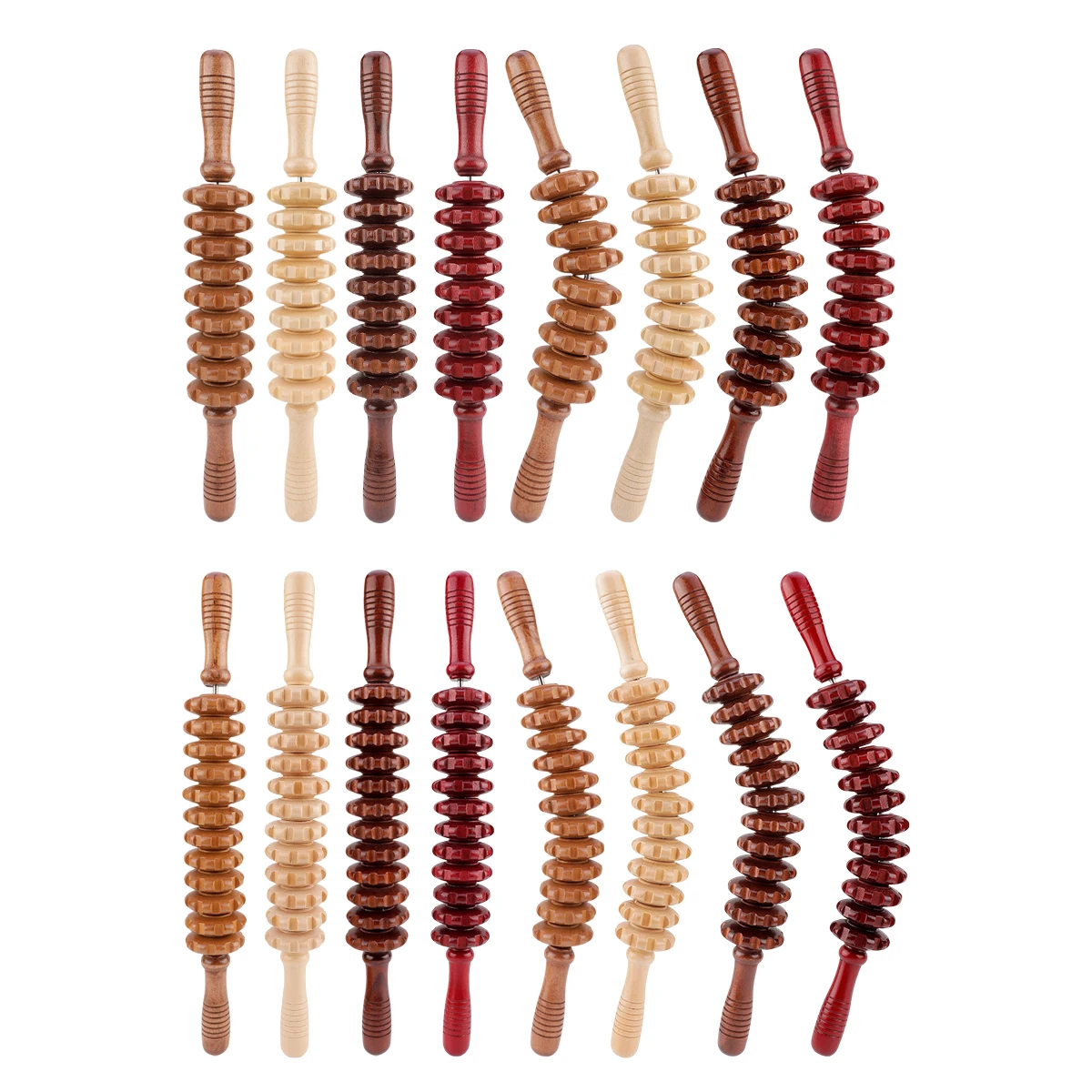 1pcs Wooden Therapy Massager Roller Trigger Point Massager Stick for Fascia Cellulite Muscle & Abdomen Body, Muscle Belly Relief