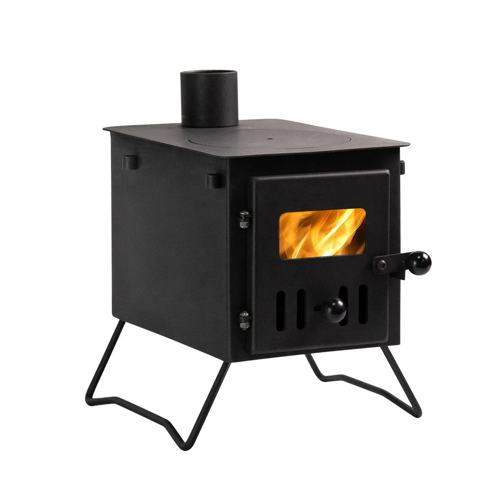 Camping Wood Burning Stove Backpacking Tent Stove Hike Travel Outdoor Cookware