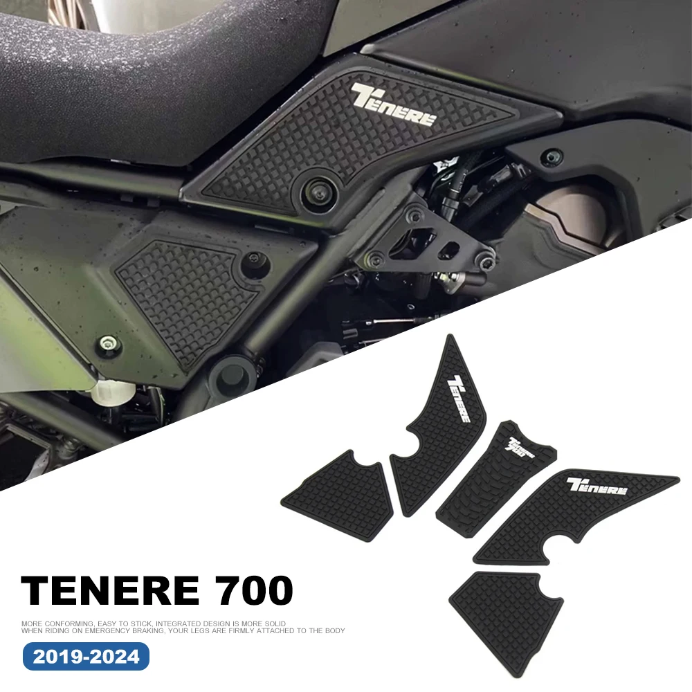 

Motorcycle Non-slip Side Fuel Tank Pad Stickers Waterproof Rubber Sticker Fit Tenere700 T700 For YAMAHA XTZ700 Tenere 700 2024