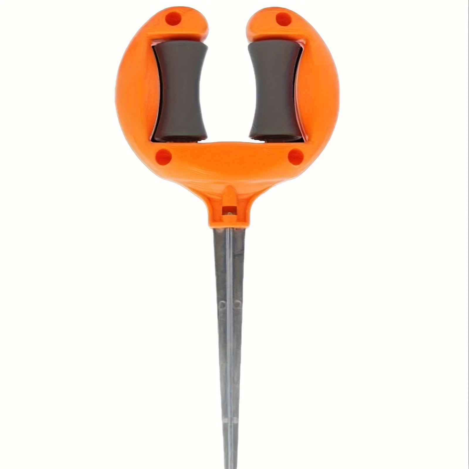 1pc Orange/White Garden Hose Guide, Iron Base for Stable Ground Fixation, Premium Material Durable Stylish Design