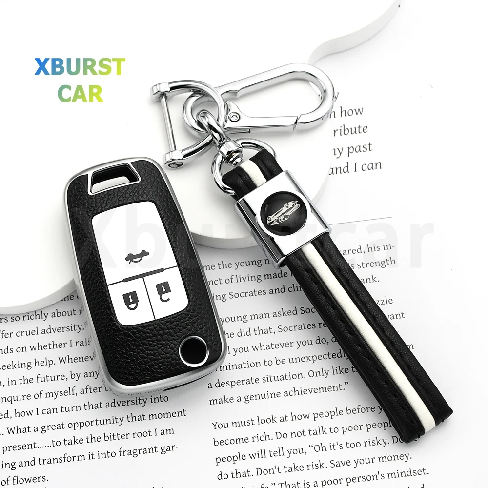 Leather TPU For Chevrolet Malibu Captiva Trax Sail Cruze Aveo Opel Vauxhall Astra J Corsa Insignia Mokka Car Key Case Cover Bag