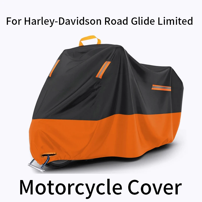 For Harley-Davidson Road Glide Limited Motorcycle Waterproof Outdoor Cover All Weather Protection UV Rain Dust Resistant Heavy