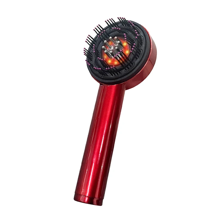 

3 in 1 Multi Functional Red Blue Light Hair Comb Massager Kneading Oil Applicator Scalp Massager Brush for Hair Growth