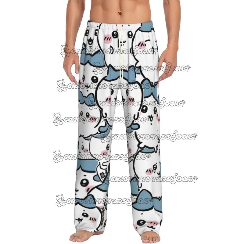  2025 Summer Custom Print Chiikawa Pajama Pants Men's Cute Animal Bottoms with Pockets KID/Adult Comfortable Lightweight Trousers 
