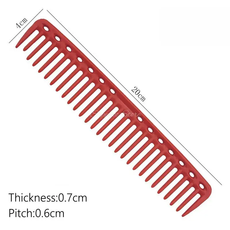 Japanese Wide Tooth Large Hair Cutting Comb 20cm Barber Shop Resin Multifunctional Haircut Comb For Salon Hairdressing