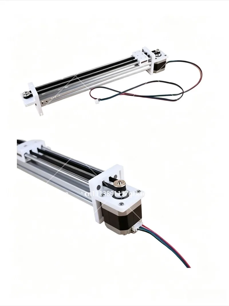 500mm Journey 475mm Linear Slider Synchronous Belt Double Bearing Guideway Slide Table Stroke 42Stepper Motor withXH2.54-4PCable