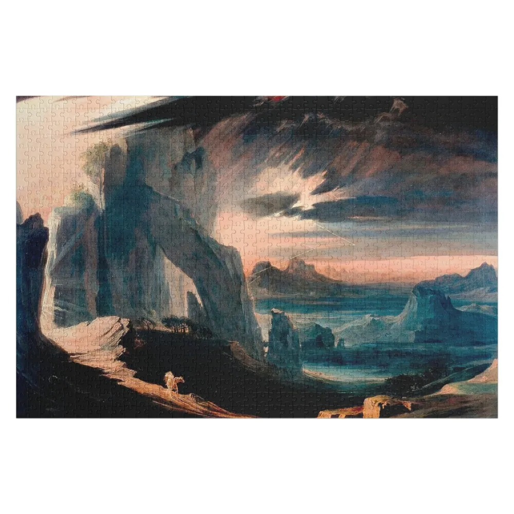 

The Expulsion of Adam and Eve from Paradise, by John Martin Jigsaw Puzzle Custom Wood Wooden Name Customized Picture Puzzle