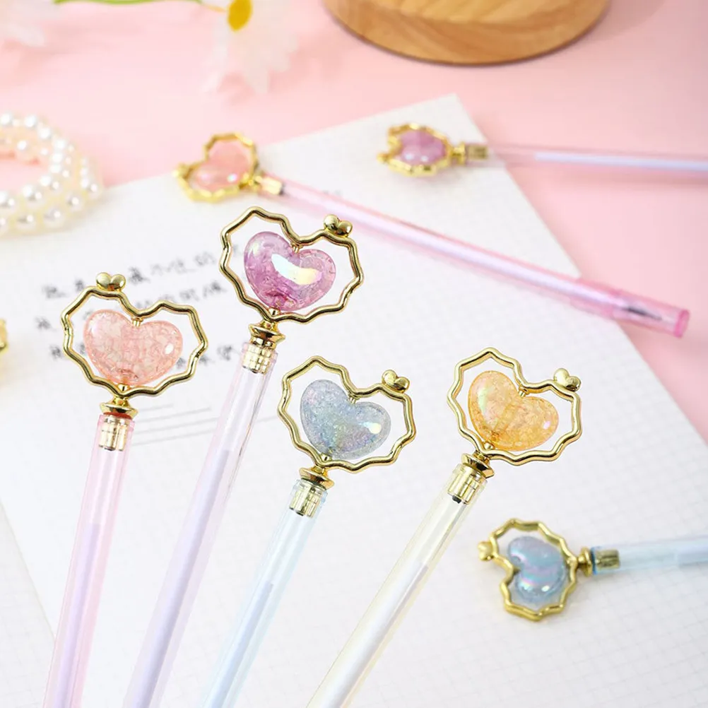 

12Pcs Adorable Heart Gel Pens Ergonomic Comfort Grip Writing Pens for Students Teachers Secretaries Graduation Gifts Prize