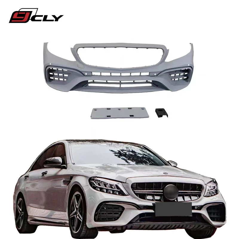 

C65 Body Kit For C Class W205 Upgrade To C65 Front Bumper With Grille Pp Material 2015-2021