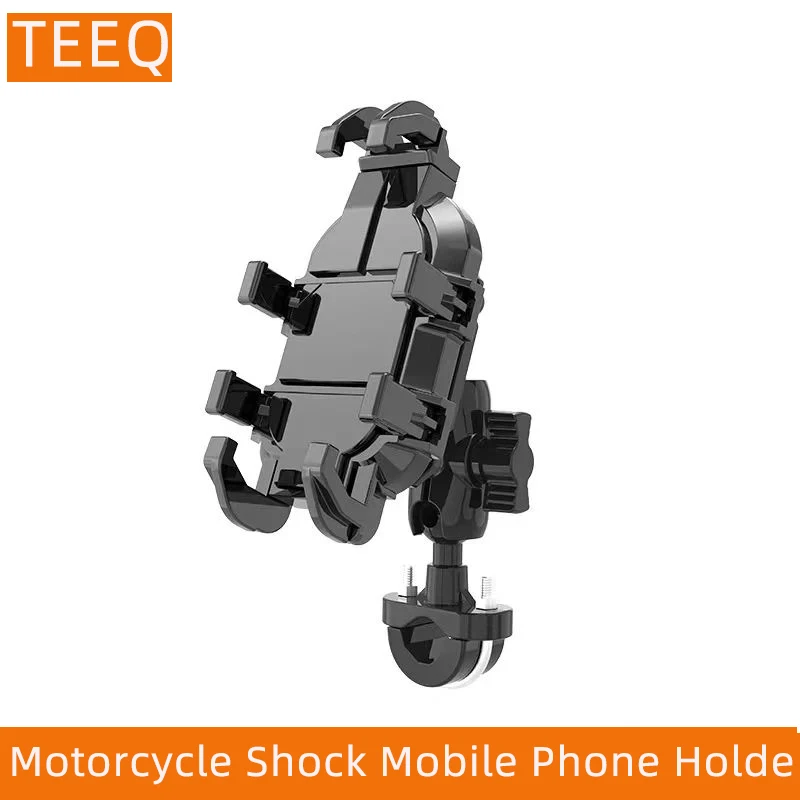 Universal Motorcycle Bike Mobile Phone Holder Aluminum Bicycle Riding Bracket Nonslip GPS Mount Handlebar Side Mirror Stand