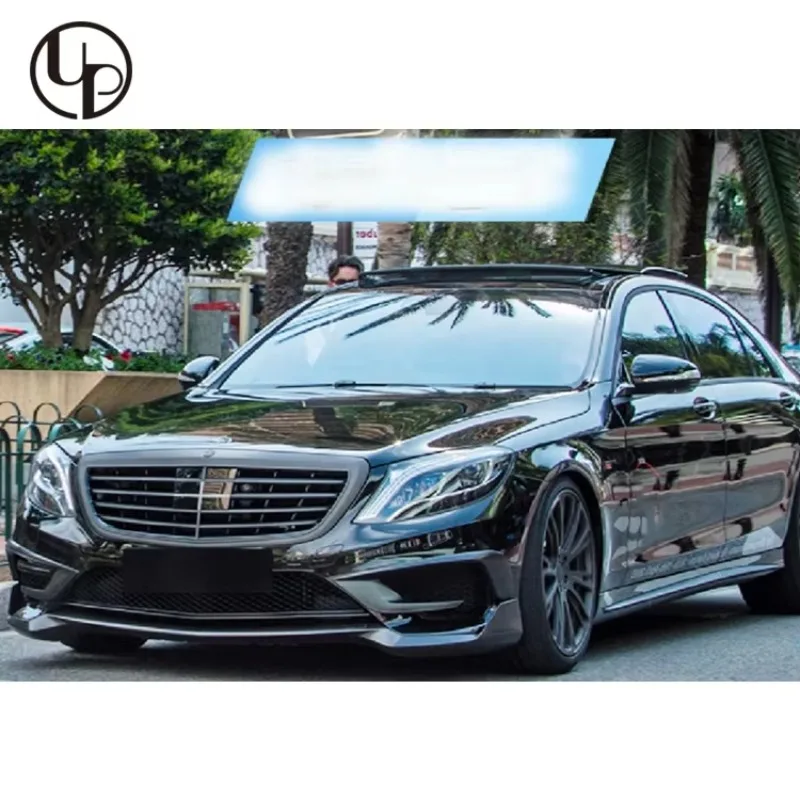 

STLFS-Class W222 S63 S65 B700 Style Bumper Body Kit with Front Lip Fog Light Covers Rear Diffuser-for 2014-2017 Models