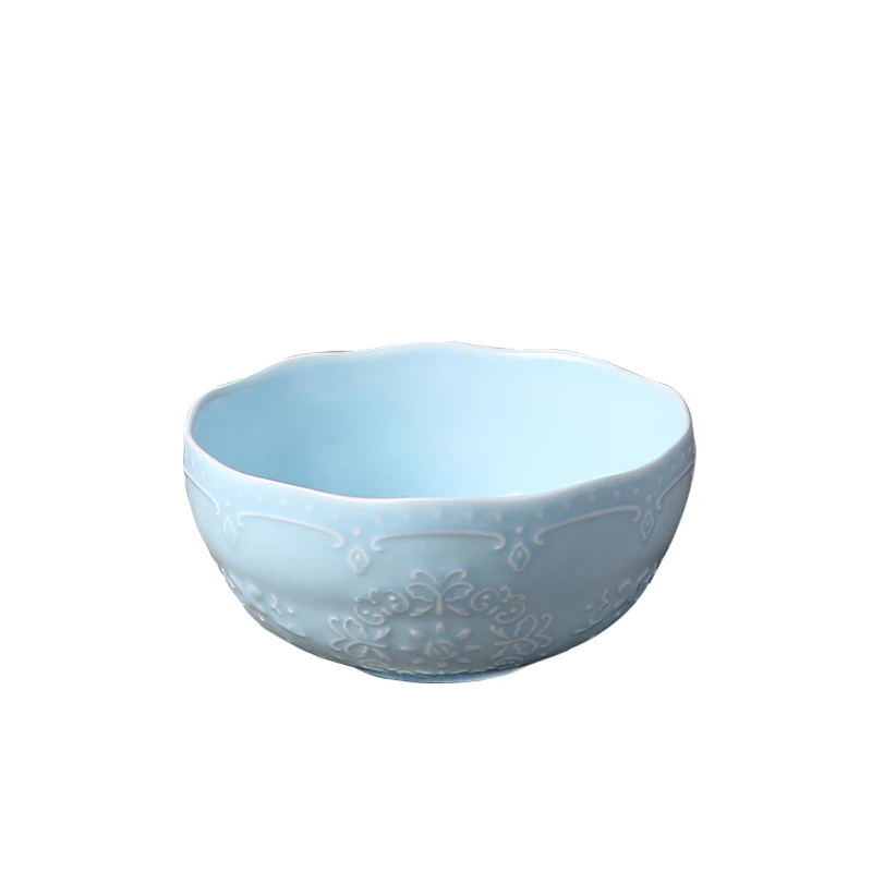 4/6inch, color embossed porcelain dinner small bowl, red blue green, cute ice cream bowl, rice bowl ceramic, kids bowl for sauce