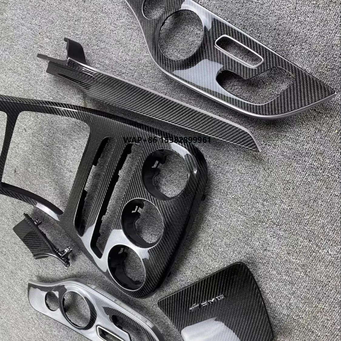 GTR Style Dry Carbon Fiber Car Central Control Panel Side for AMG GT43 GT50 GT53 GT63 Vent Outlet Trim Interior