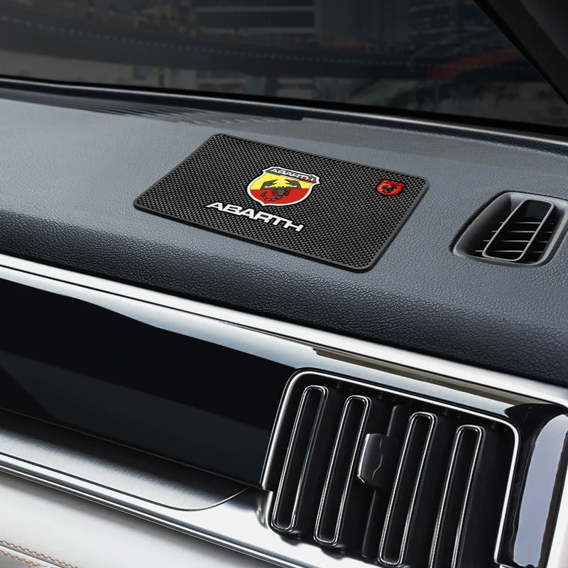 لوحة سيارة سجادة ضد الإنزلاق الهاتف مفتاح تخزين الوسادة اكسسوارات السيارات لشركة فيات 500 دوكاتو باندا غراندي بونتو تيبو أبارث نبض سترادا #2