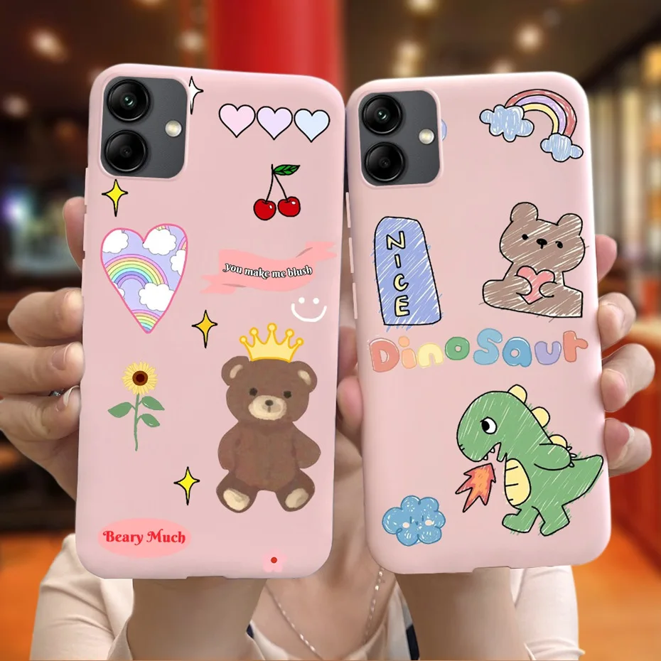 For Samsung Galaxy A04 Phone Case Fashion Candy Color Soft Silicone Cover Bumper For Samsung A04 A04e A04S A045F A042F A407F