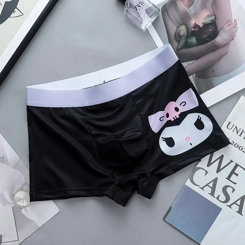 Hello Kitty Kuromi Pochacco Melody Cinnamon New Couple Panties Pair Suit Men Women Sexy Cute Cartoon Brief Boxers Underwear