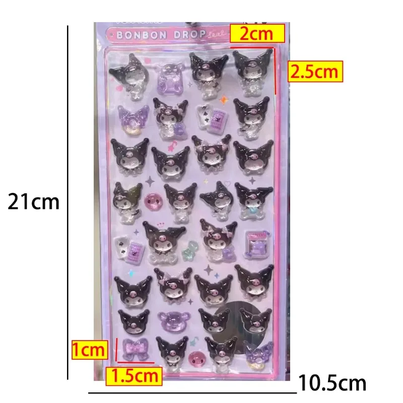 Naklejki 3D z efektem żelowy, z brokatem, przezroczyste, do samodzielnego ozdabiania etui na telefon, laptopa, najlepsze