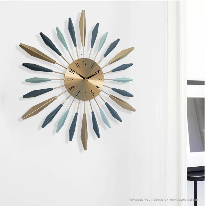 

Best-selling Silent Wall Clocks Stylish Bedroom Living Room Simple Home Clock Living Room Light Luxury Wall Decoration