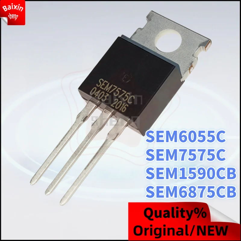 

10PCS NEW 100% quality SEM1590CB SEM1590 SEM6055C SEM6055 SEM6875CB SEM6875 SEM7575C SEM7575 TO-220 MOSFET