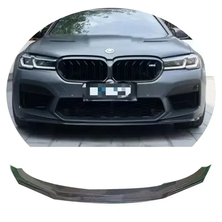 High Quality Carbon Fiber Front Lip for  F90 M5 Cs Style Front Bumper Splitter Lip Perfect Fitment for Classic Auto Part