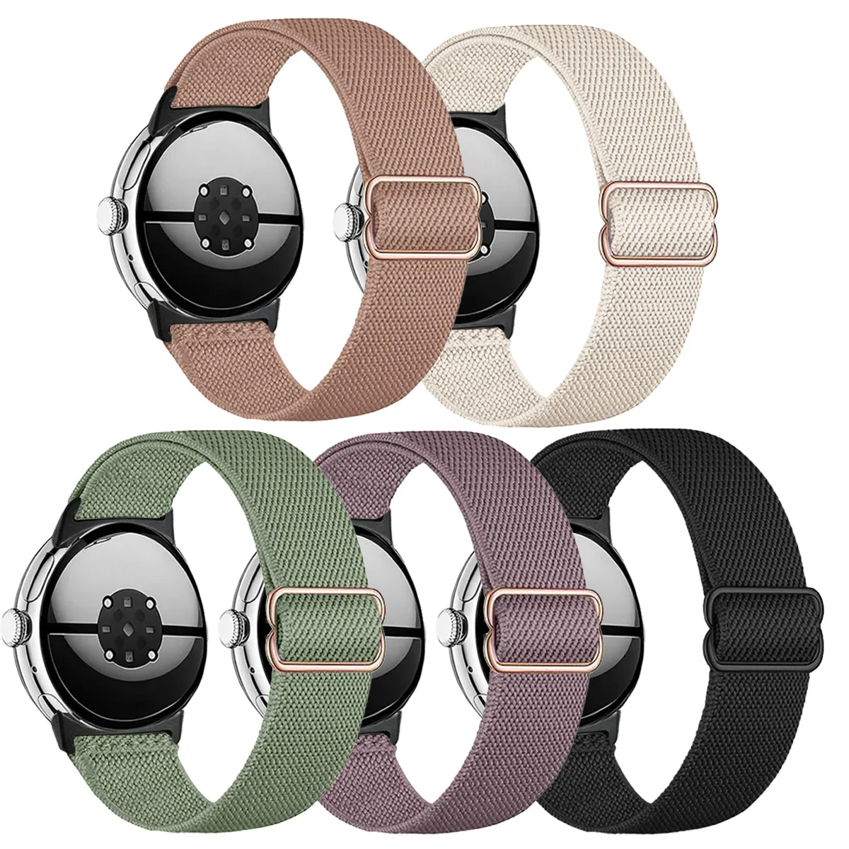 Stretchy Nylon Band For Google Pixel Watch5/4/3/2/1 Band 41mm 45mm Sport Wristband SmartWatch Accessories for Google Pixel Watch