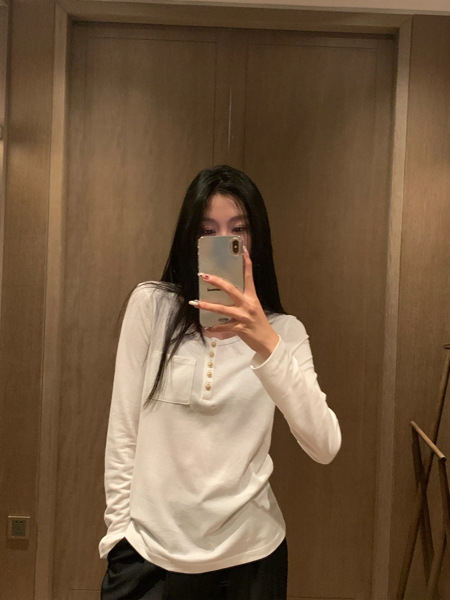 

Pusumede Women's Knitted Long Sve T-irt Casual round Ne Cotton Blend Inner Wear Top Large round Ne Design