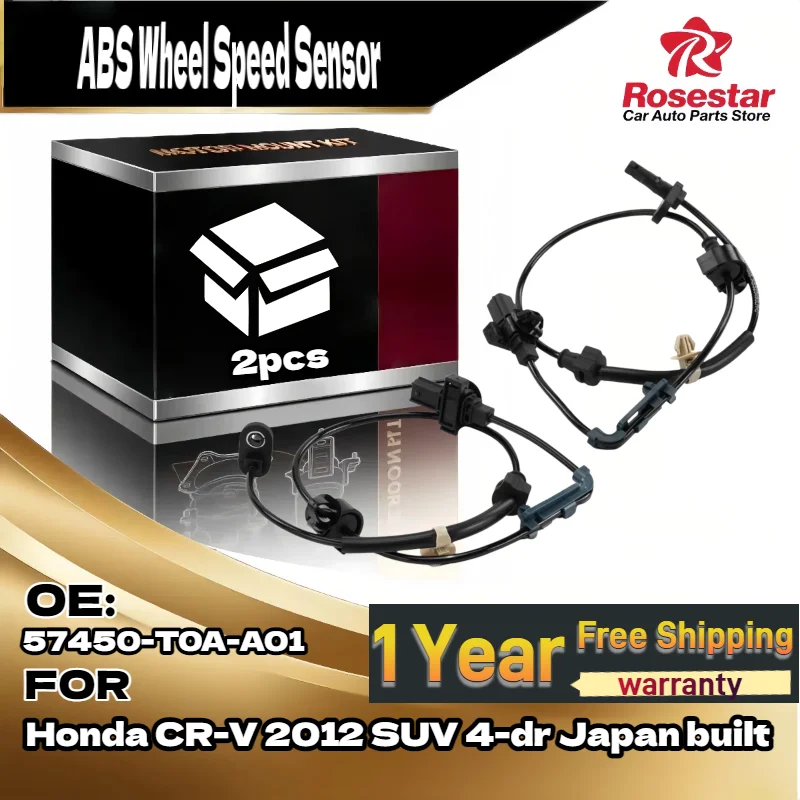 

2Pcs Front Side Wheel Speed Sensor 57450-T0A-A01 for Honda CR-V 2012, OE Replacement